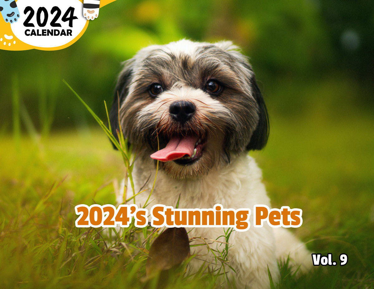 2024's Stunning Pets Volume Nine 2024 Wall Calendar (Published