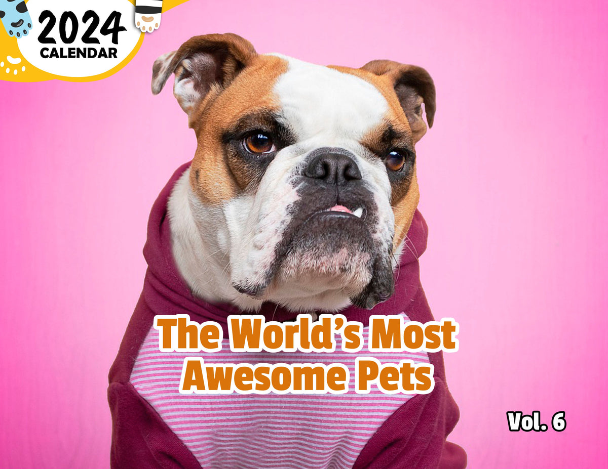 The World's Most Awesome Pets Volume Six 2024 Wall Calendar (PreOrde