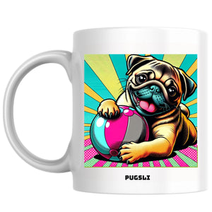 Pugsli the Magnificent: Pop Art Coffee Mug