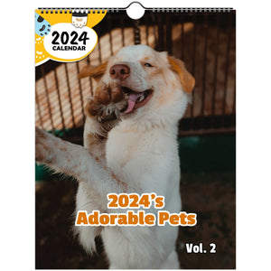 2024's Adorable Pets Volume Two: 2024 Wall Calendar (Published)