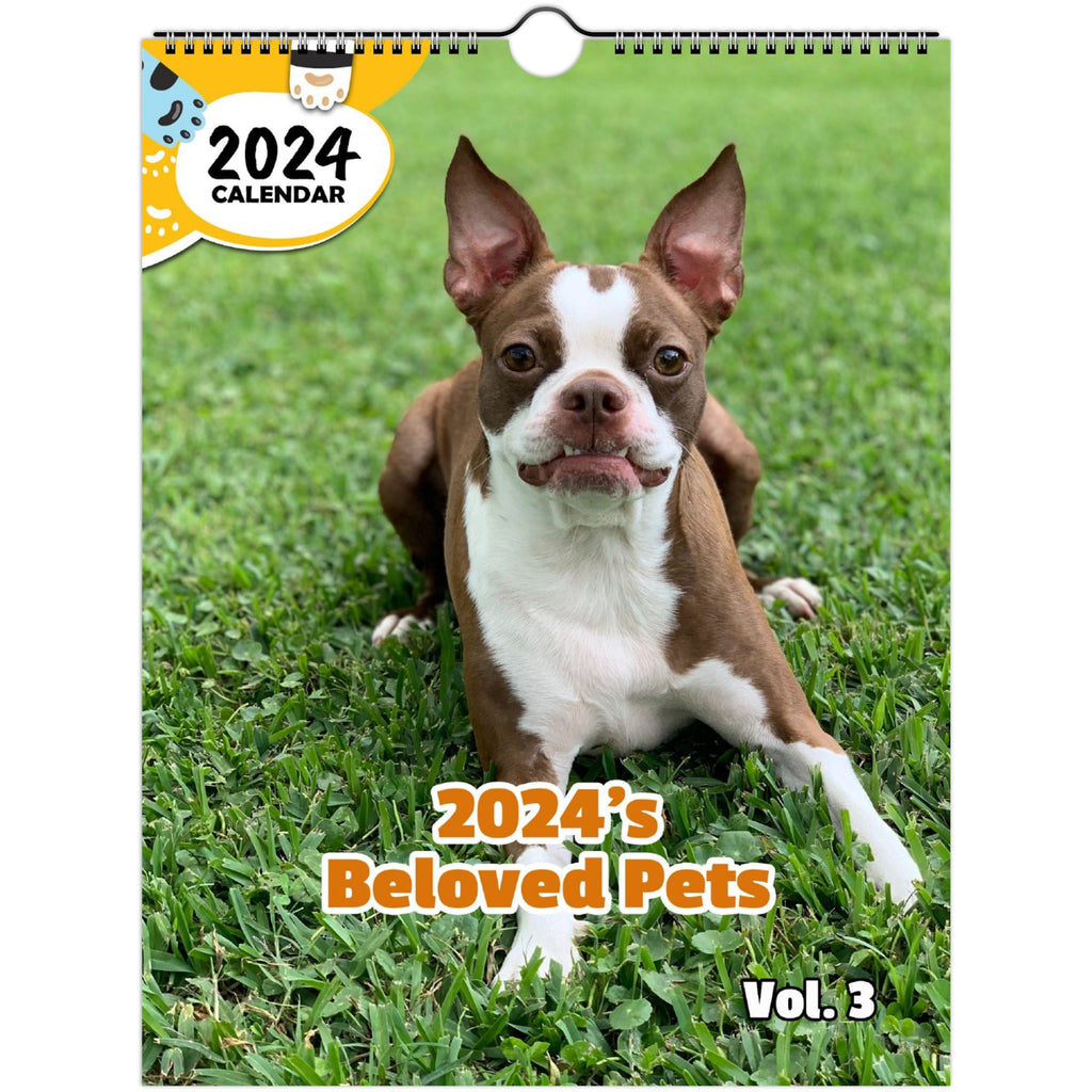 2024's Beloved Pets Volume Three: 2024 Wall Calendar (Published)