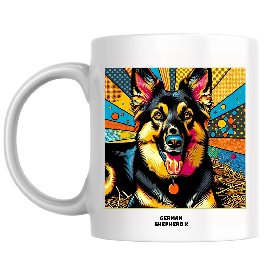 German shepherd  x the Magnificent: Pop Art Coffee Mug