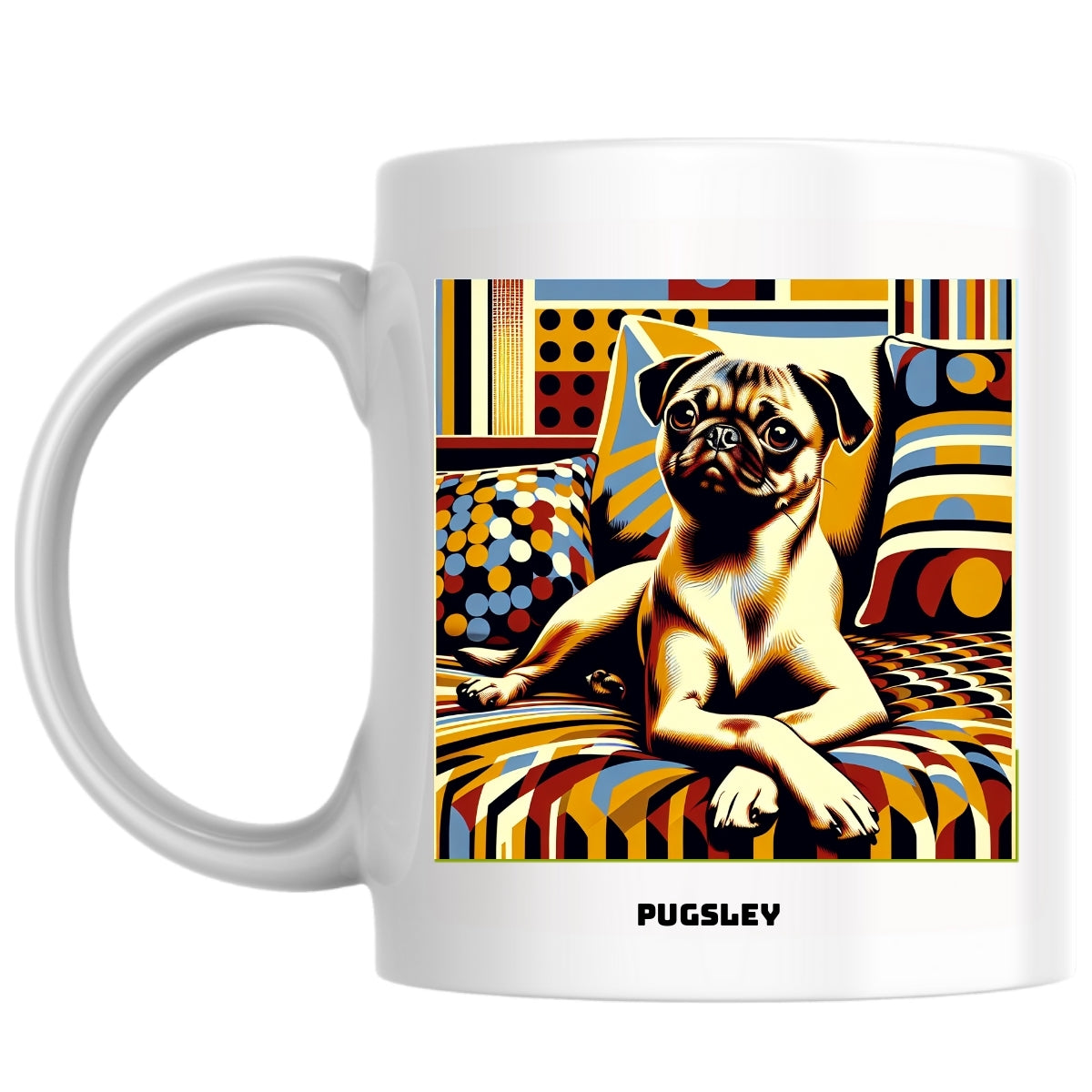 Pugsley the Magnificent: Pop Art Coffee Mug