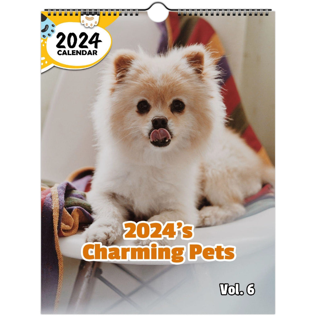 2024's Charming Pets Volume Six: 2024 Wall Calendar (Published)