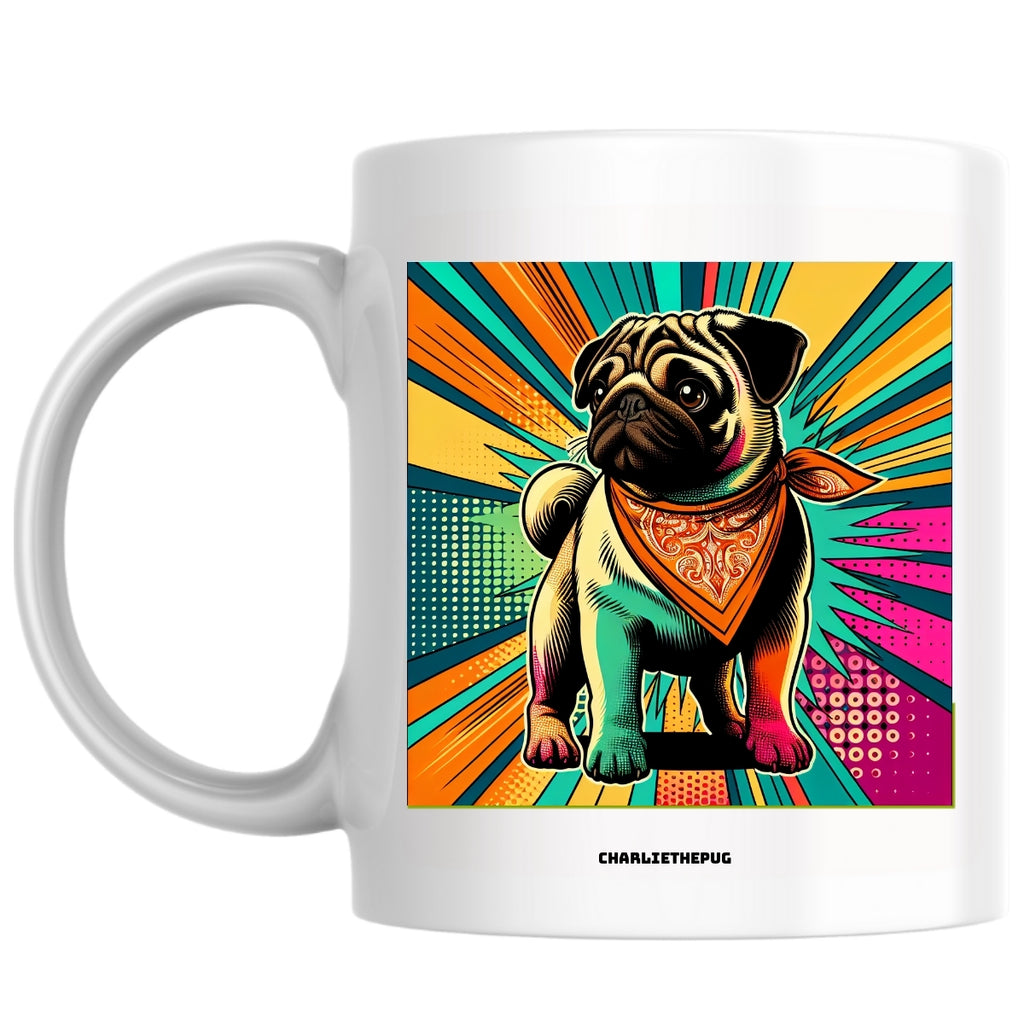 Charliethepug the Magnificent: Pop Art Coffee Mug