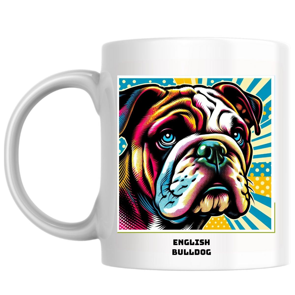 English Bulldog the Magnificent: Pop Art Coffee Mug