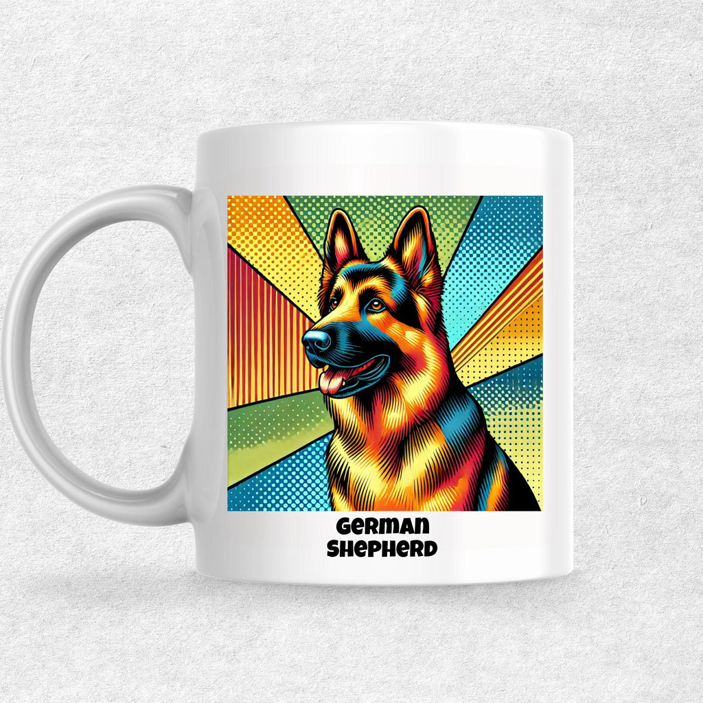 German Shepherd the Magnificent: Pop Art Coffee Mug