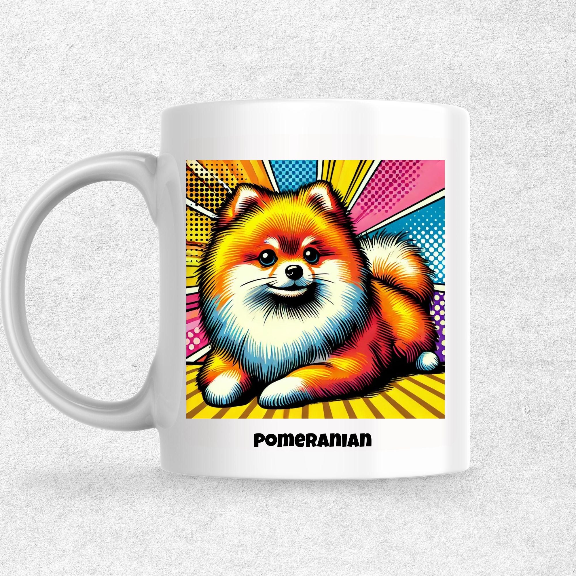 Pomeranian the Magnificent: Pop Art Coffee Mug