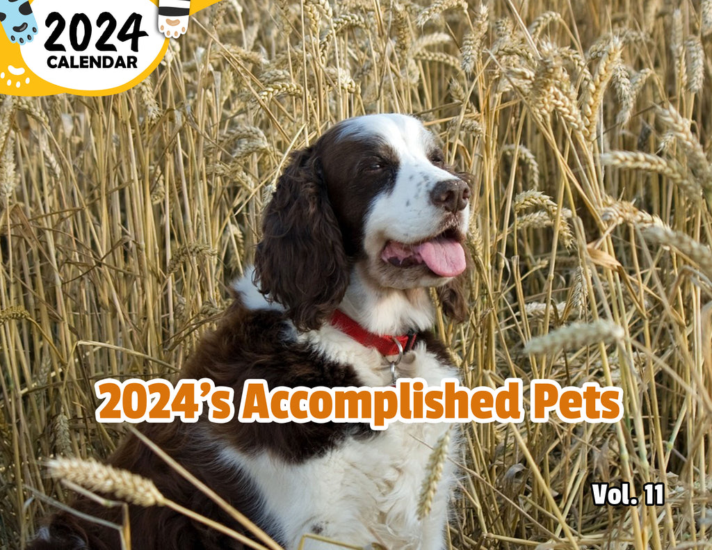 2024's Accomplished Pets Volume Eleven: 2024 Wall Calendar (Published)