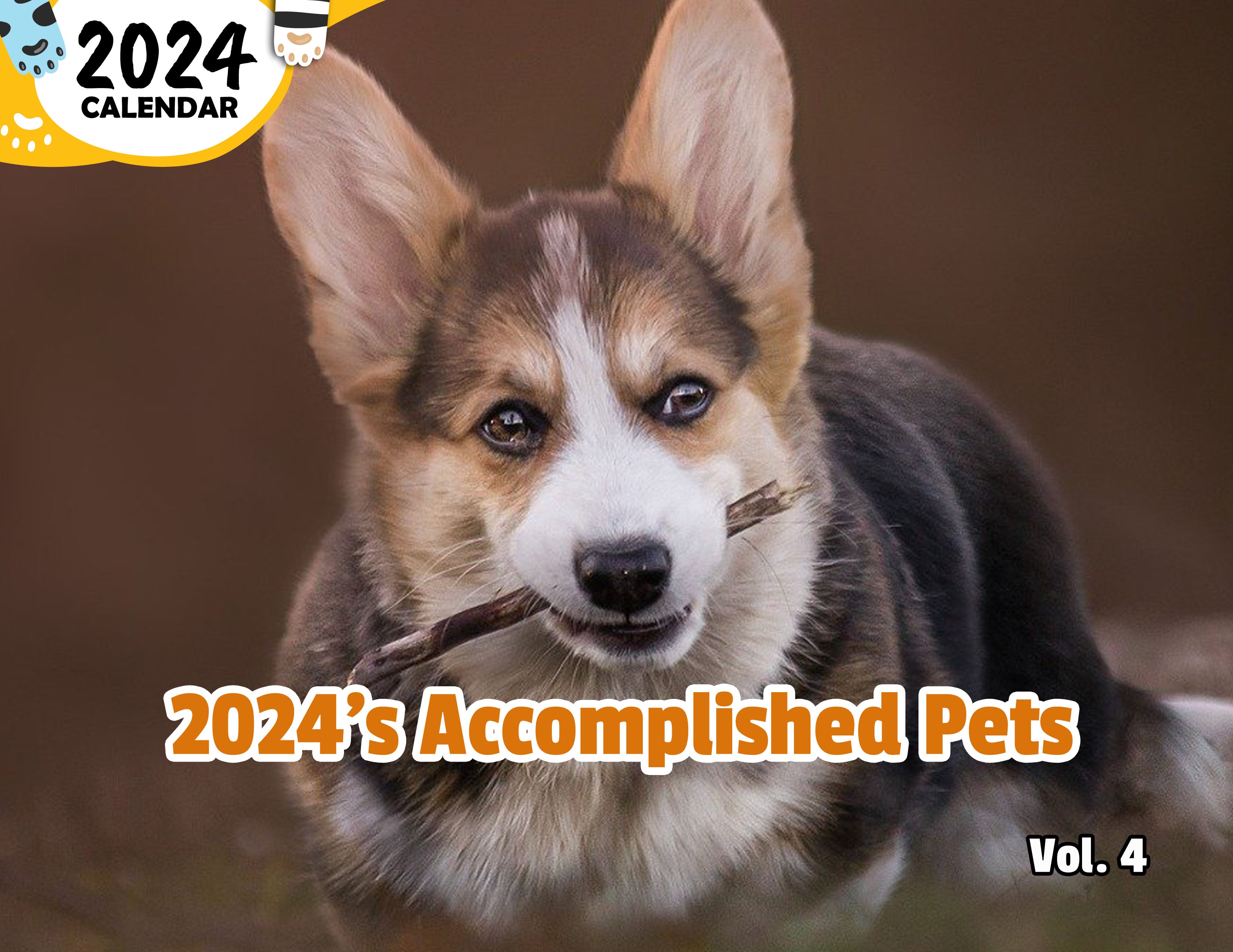 2024's Accomplished Pets Volume Four: 2024 Wall Calendar (Published)