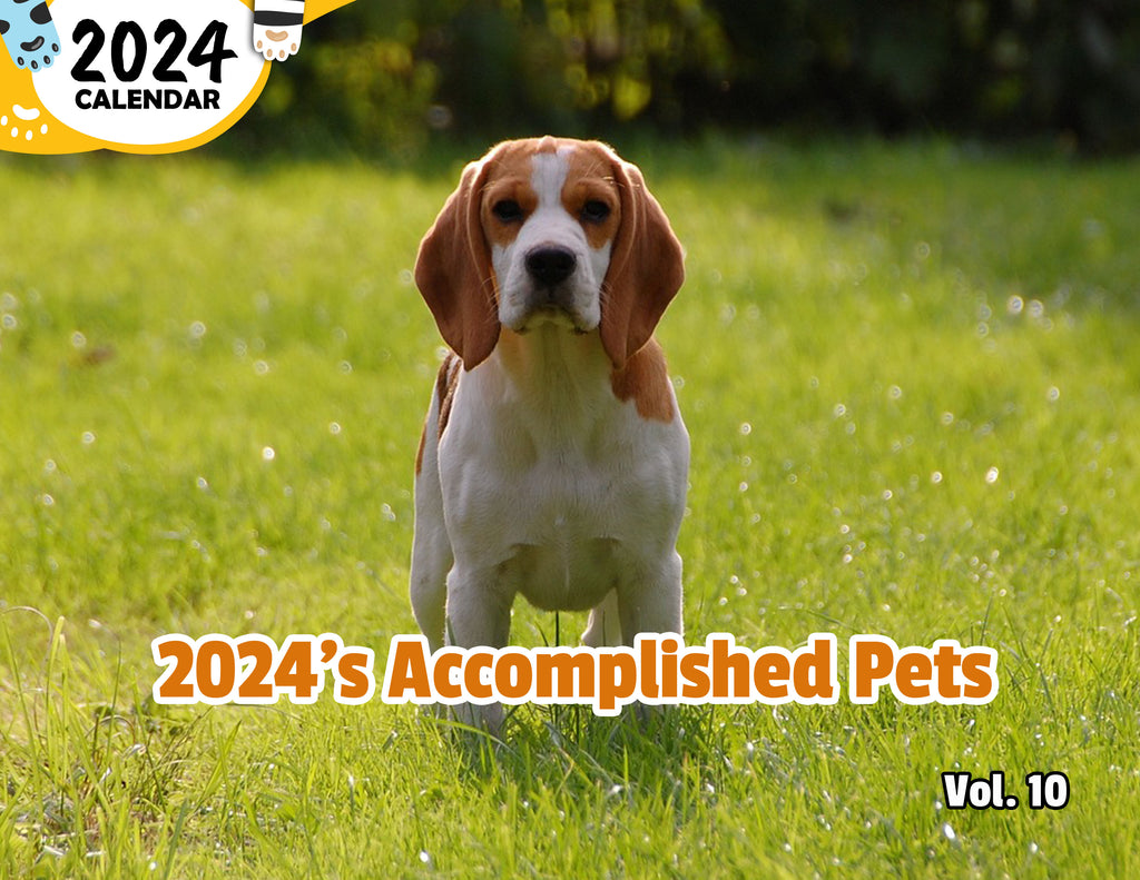 2024's Accomplished Pets Volume Ten: 2024 Wall Calendar (Published)