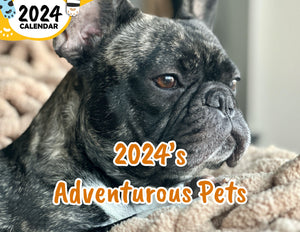 2024's Adventurous Pets: 2024 Wall Calendar (Published)