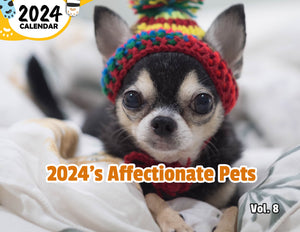 2024's Affectionate Pets Volume Eight: 2024 Wall Calendar (Published)