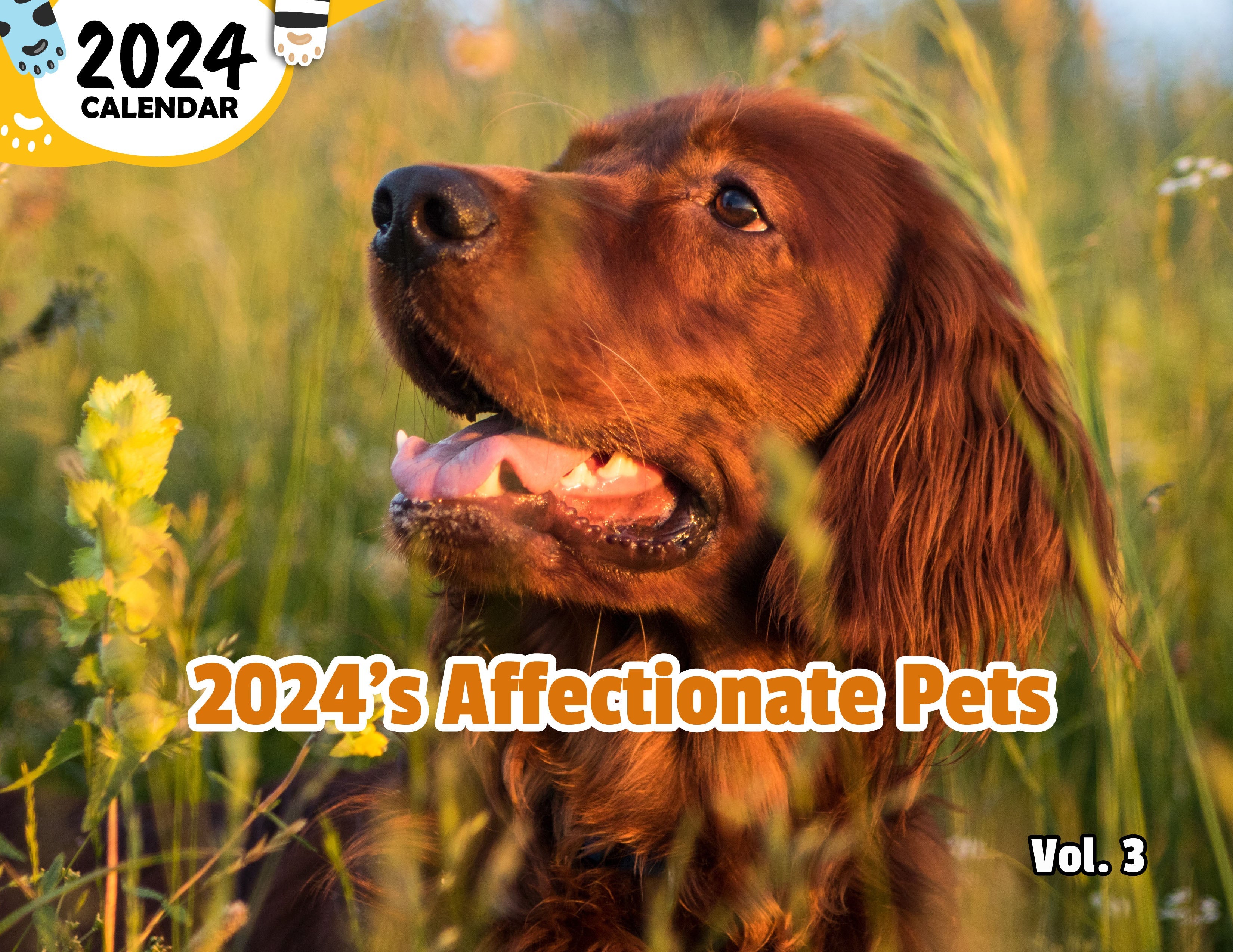 2024's Affectionate Pets Volume Three: 2024 Wall Calendar (Published)