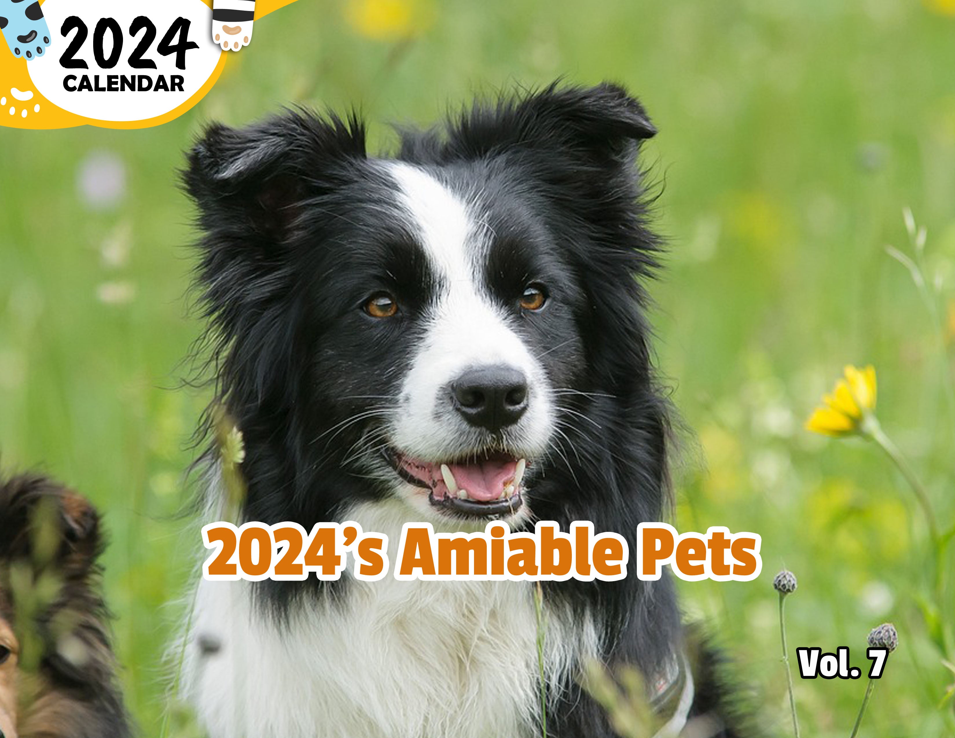 2024's Amiable Pets Volume Seven: 2024 Wall Calendar (Published)