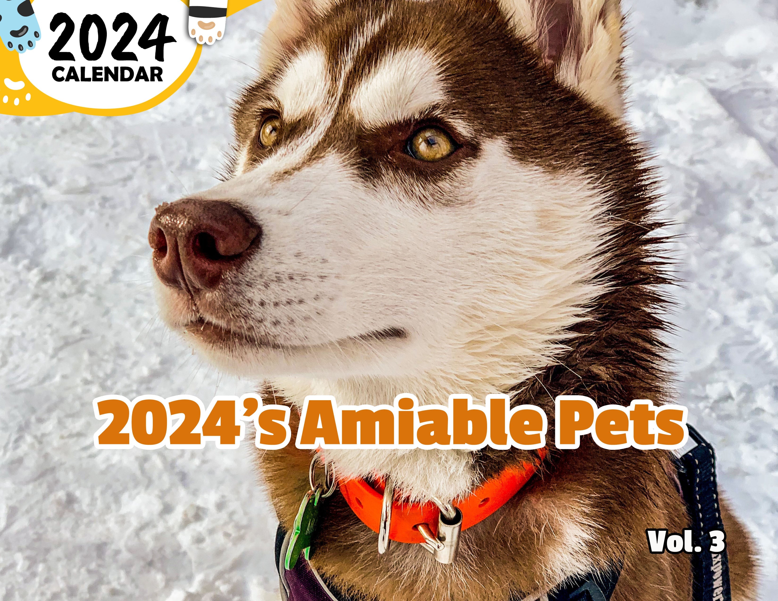 2024's Amiable Pets Volume Three: 2024 Wall Calendar (Published)