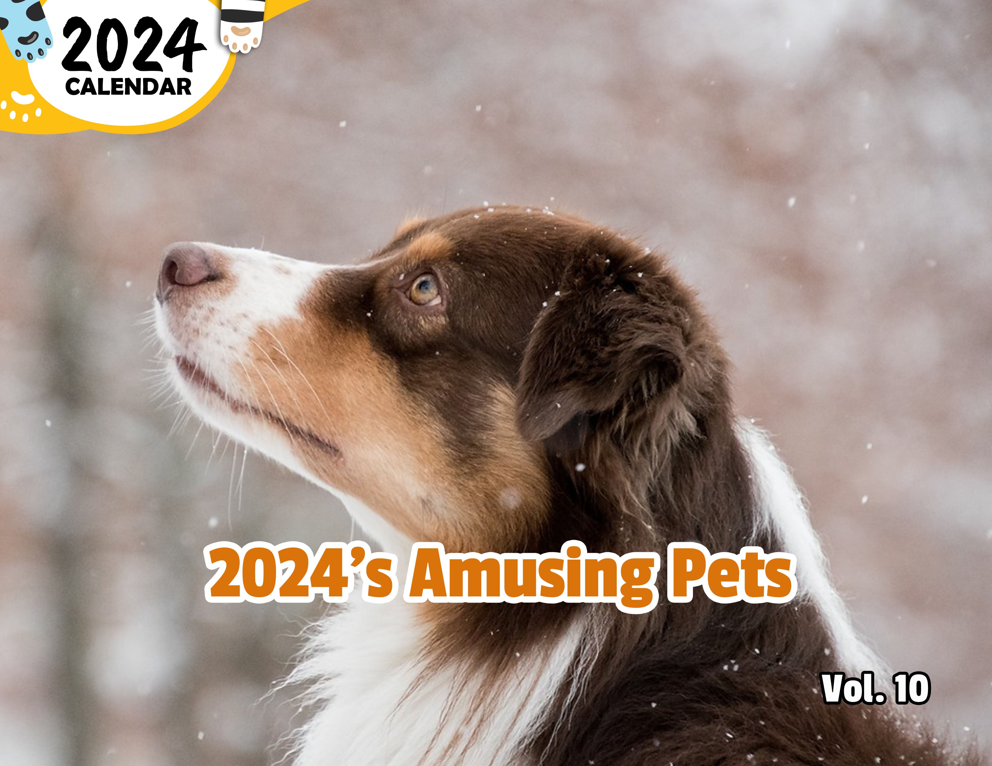 2024's Amusing Pets Volume Ten: 2024 Wall Calendar (Published)