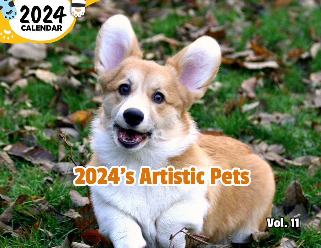 2024's Artistic Pets Volume Eleven: 2024 Wall Calendar (Published)