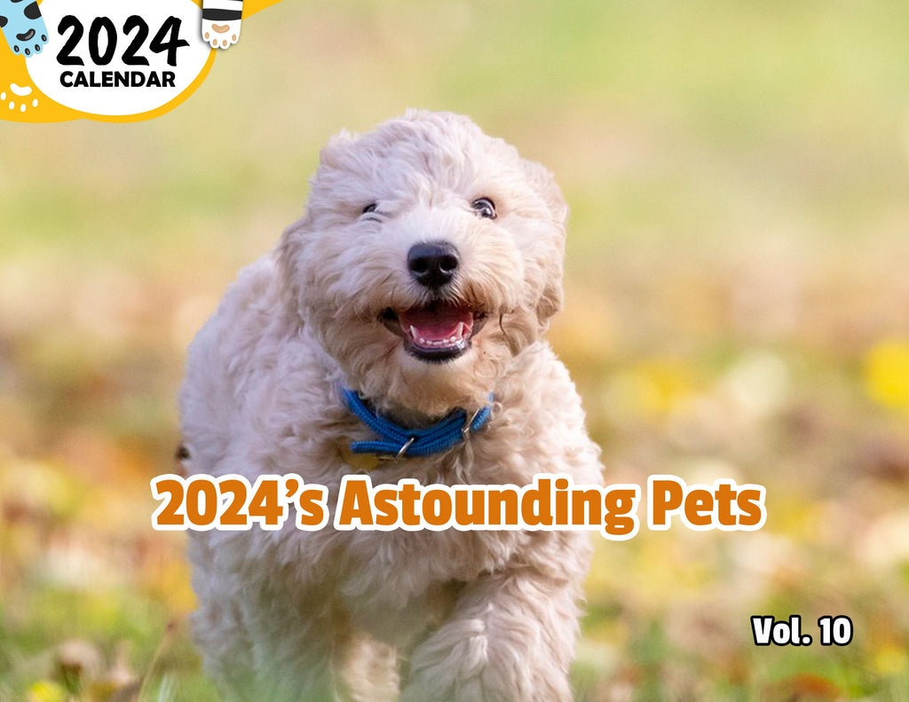 2024's Astounding Pets Volume Ten: 2024 Wall Calendar (Published)