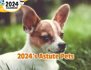 2024's Astute Pets: 2024 Wall Calendar (Published)