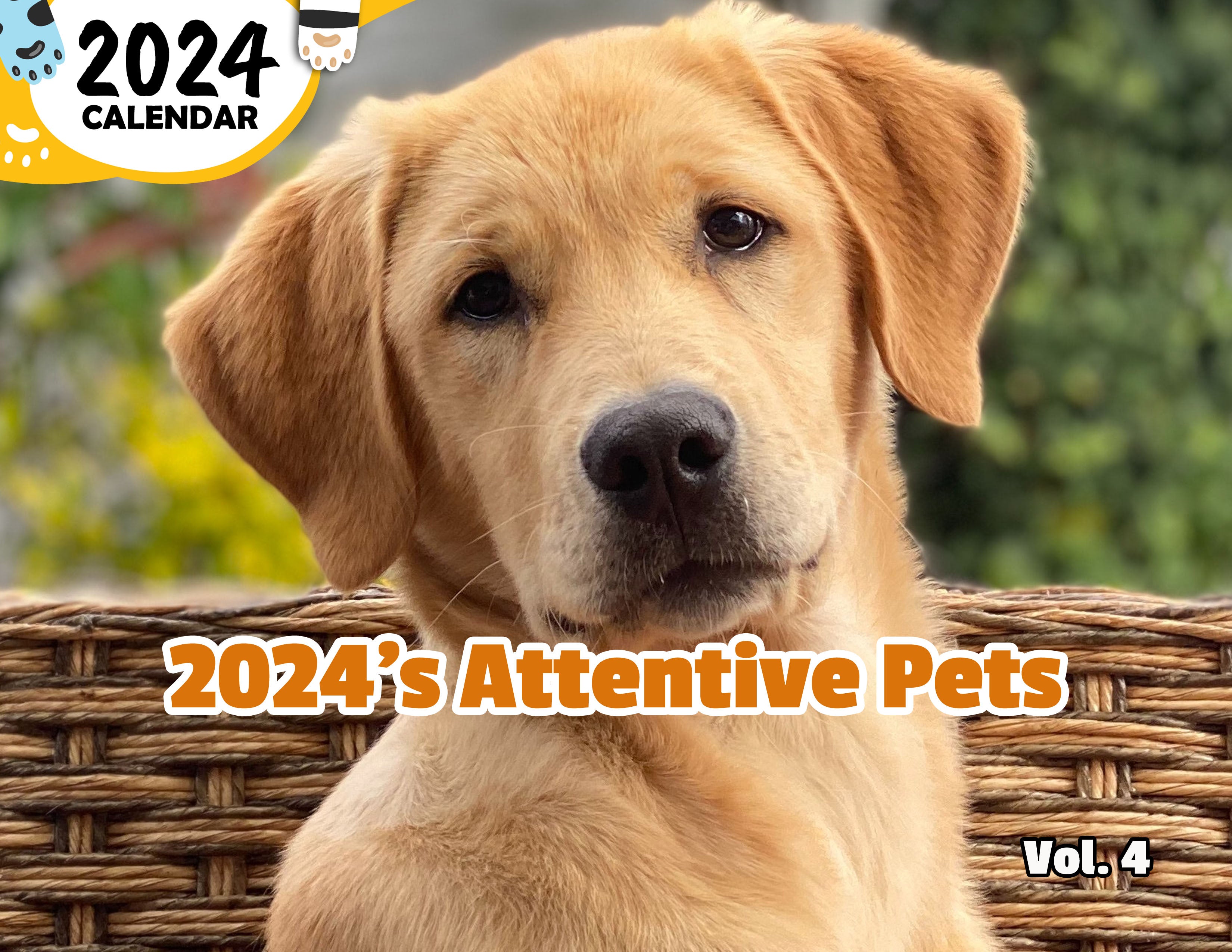 2024's Attentive Pets Volume Four: 2024 Wall Calendar (Published)