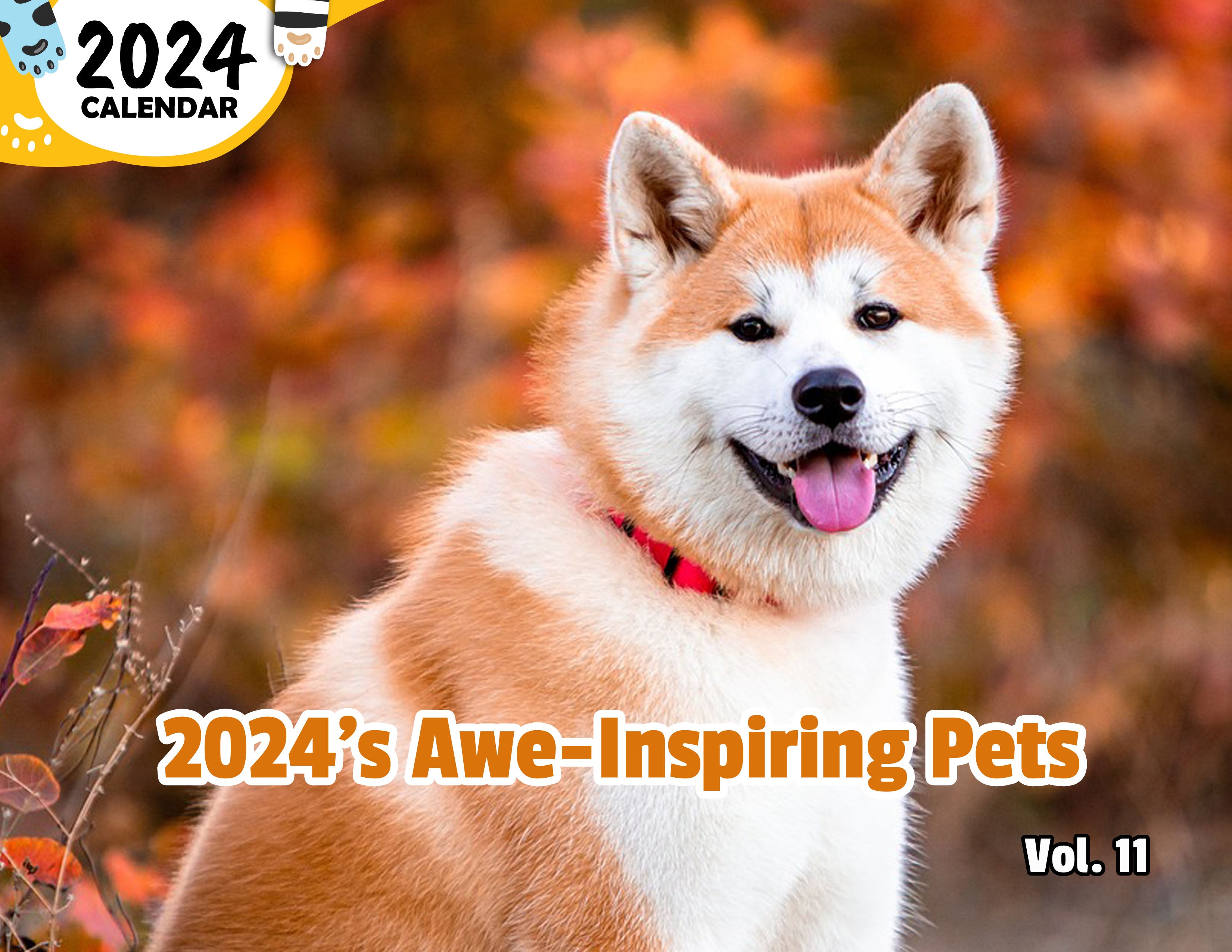 2024's Awe-Inspiring Pets Volume Eleven: 2024 Wall Calendar (Published)