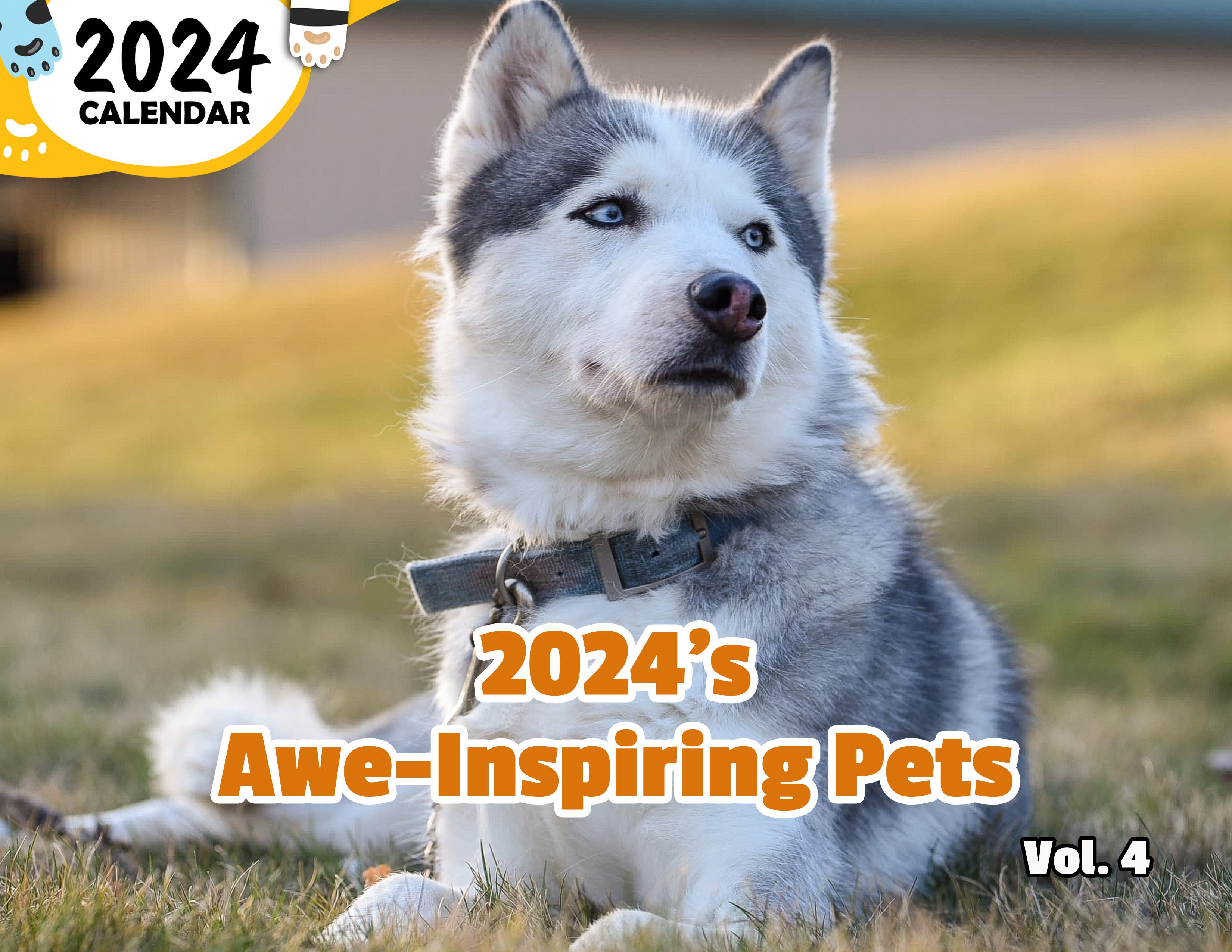 2024's Awe-Inspiring Pets Volume Four: 2024 Wall Calendar (Published)