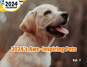 2024's Awe-Inspiring Pets Volume Seven: 2024 Wall Calendar (Published)