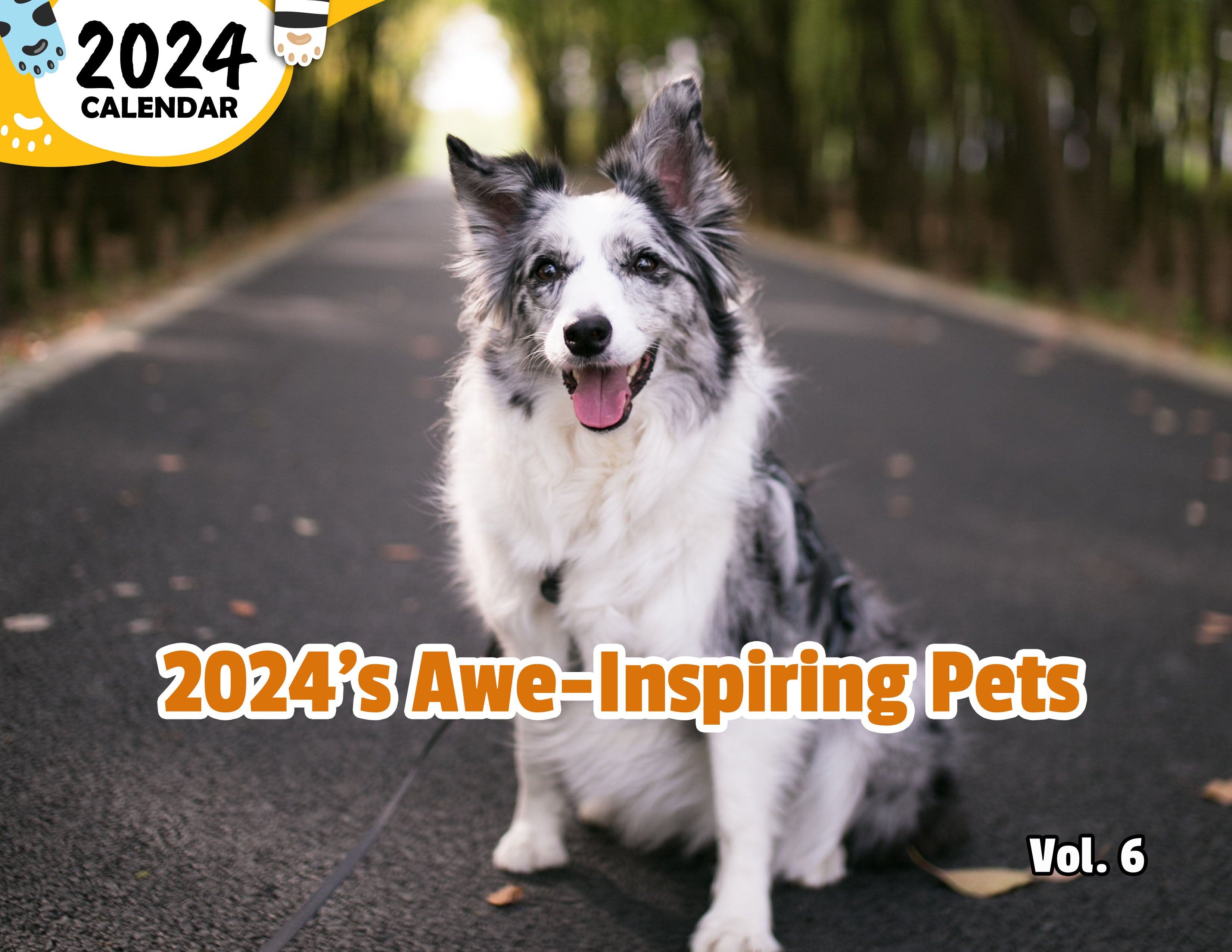 2024's Awe-Inspiring Pets Volume Six: 2024 Wall Calendar (Published)