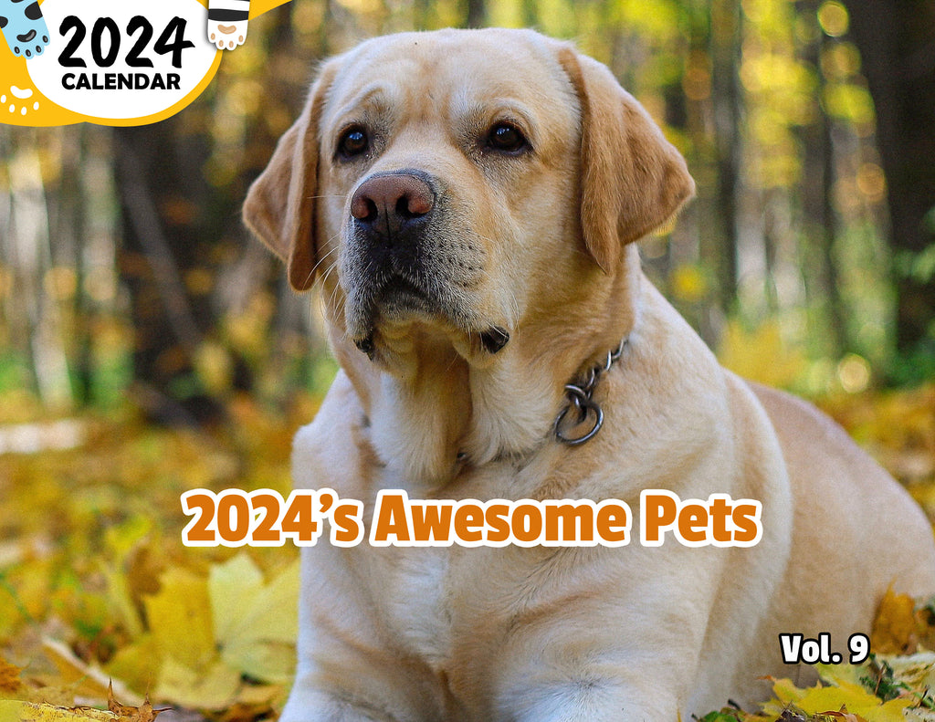 2024's Awesome Pets Volume Nine: 2024 Wall Calendar (Published)