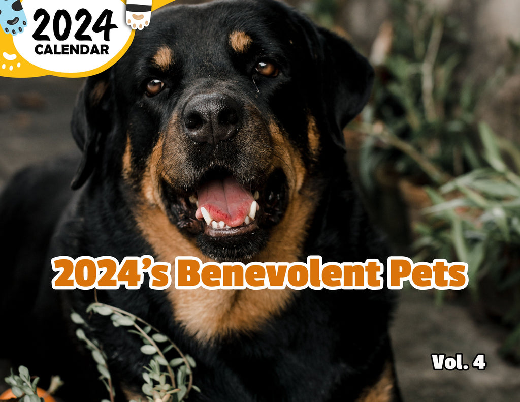 2024's Benevolent Pets Volume Four: 2024 Wall Calendar (Published)