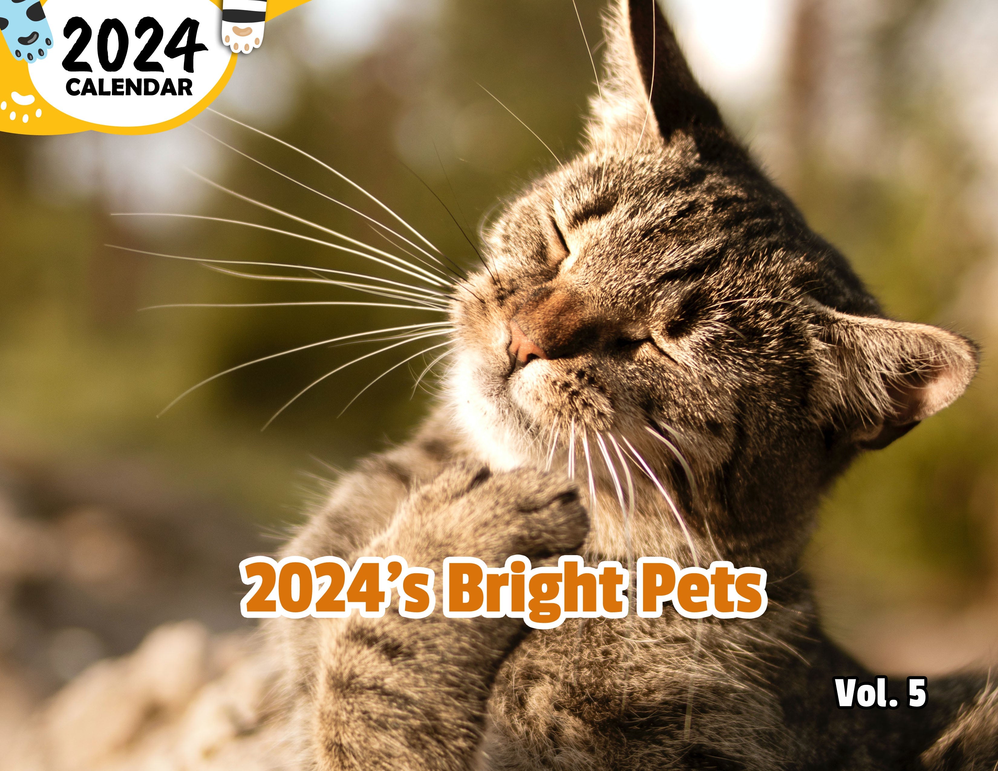 2024's Bright Pets Volume Five: 2024 Wall Calendar (Published)