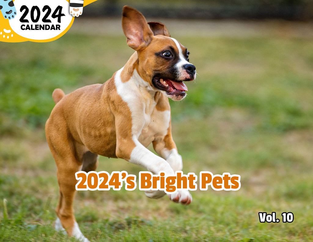 2024's Bright Pets Volume Ten: 2024 Wall Calendar (Published)