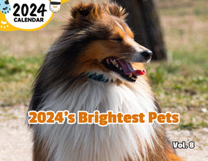 2024's Brightest Pets Volume Eight: 2024 Wall Calendar (Published)