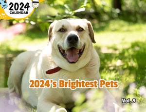 2024's Brightest Pets Volume Nine: 2024 Wall Calendar (Published)