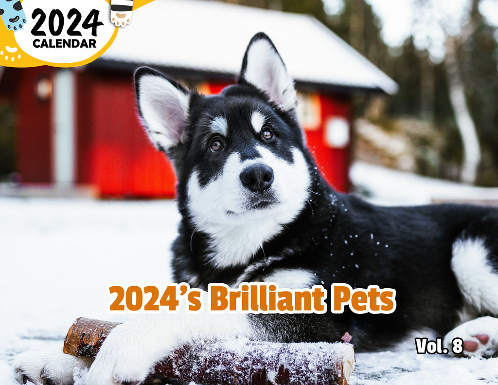 2024's Brilliant Pets Volume Eight: 2024 Wall Calendar (Published)