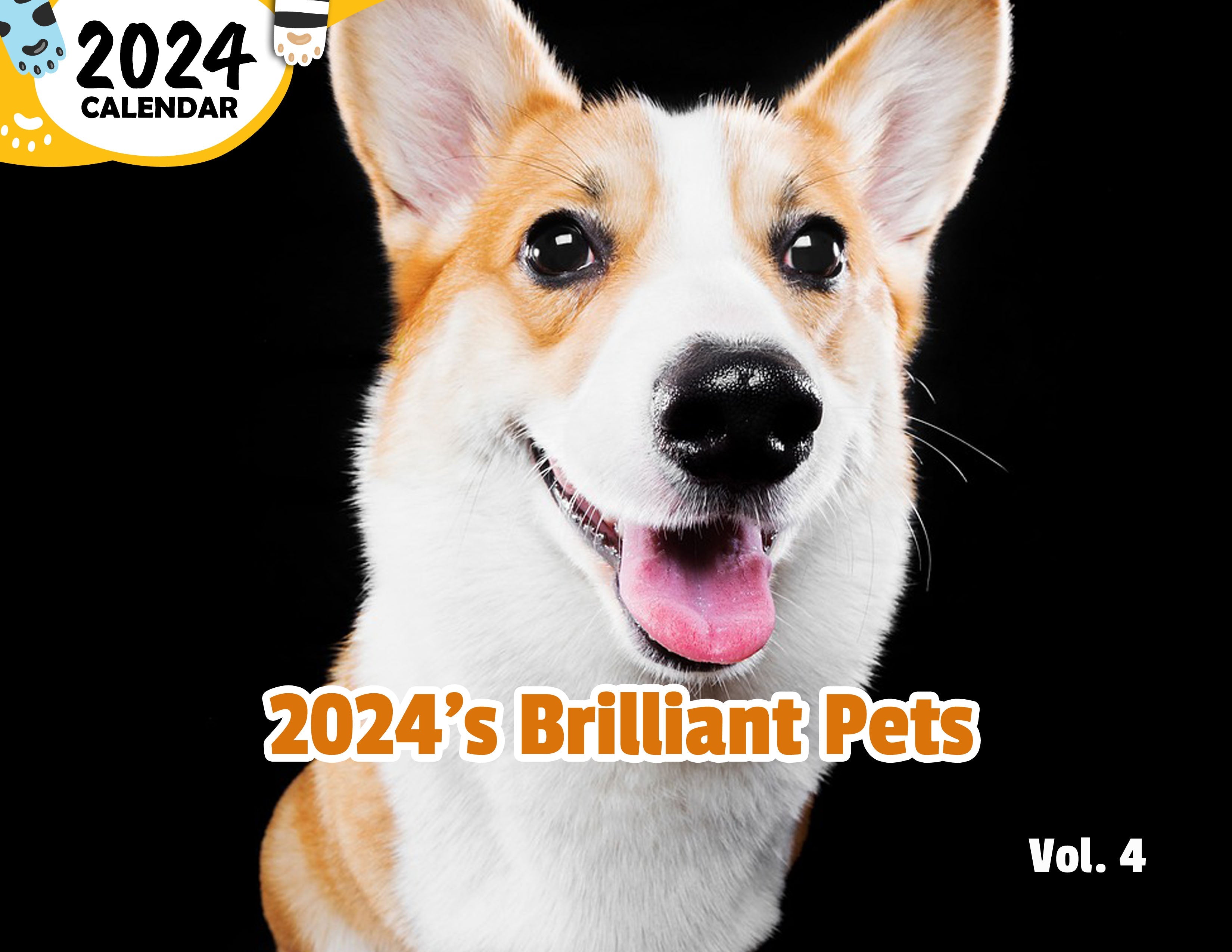 2024's Brilliant Pets Volume Four: 2024 Wall Calendar (Published)