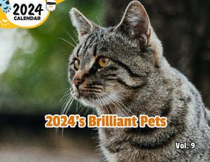 2024's Brilliant Pets Volume Nine: 2024 Wall Calendar (Published)