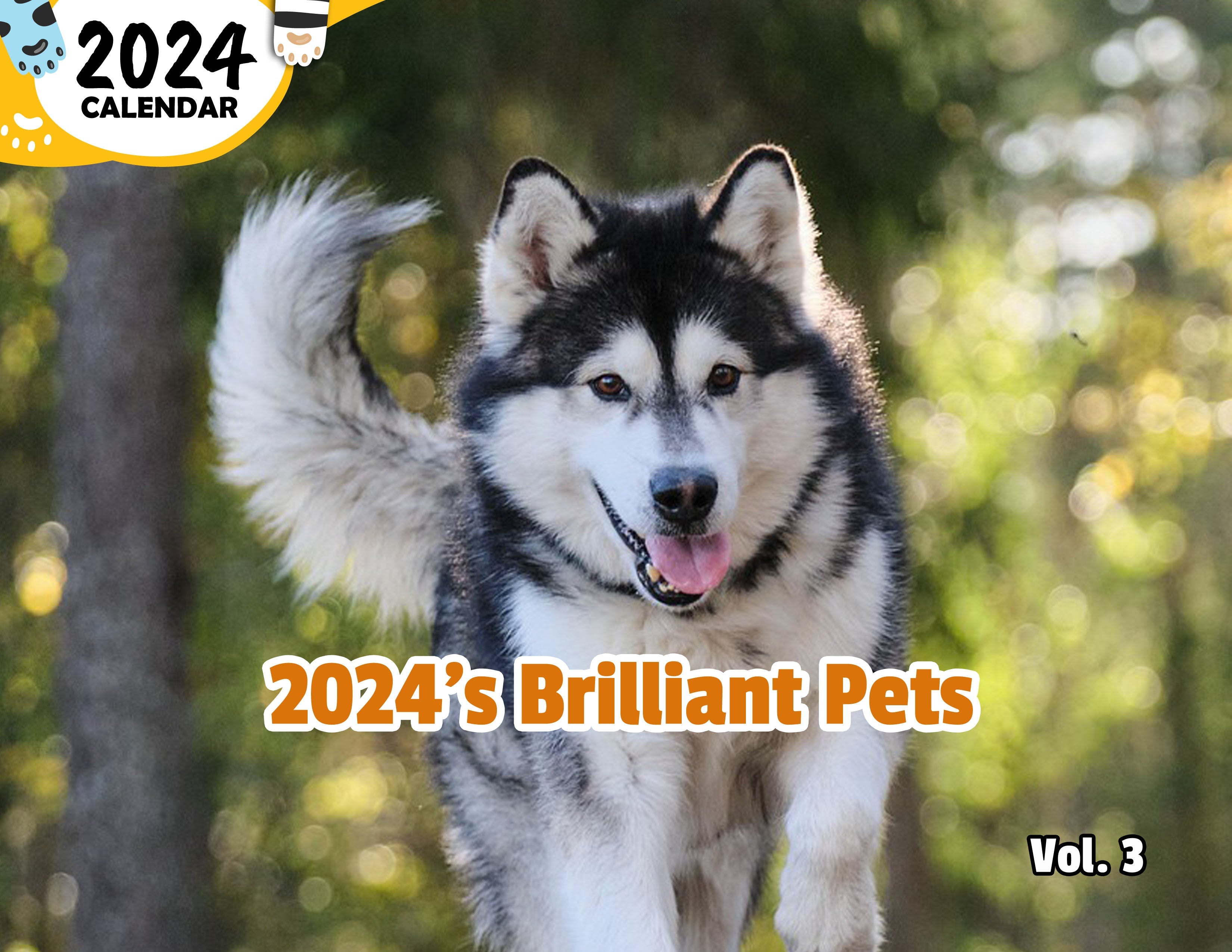 2024's Brilliant Pets Volume Three: 2024 Wall Calendar (Published)