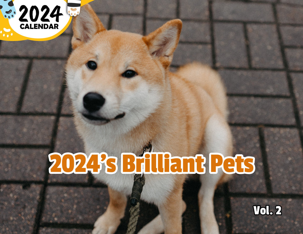 2024's Brilliant Pets Volume Two: 2024 Wall Calendar (Published)