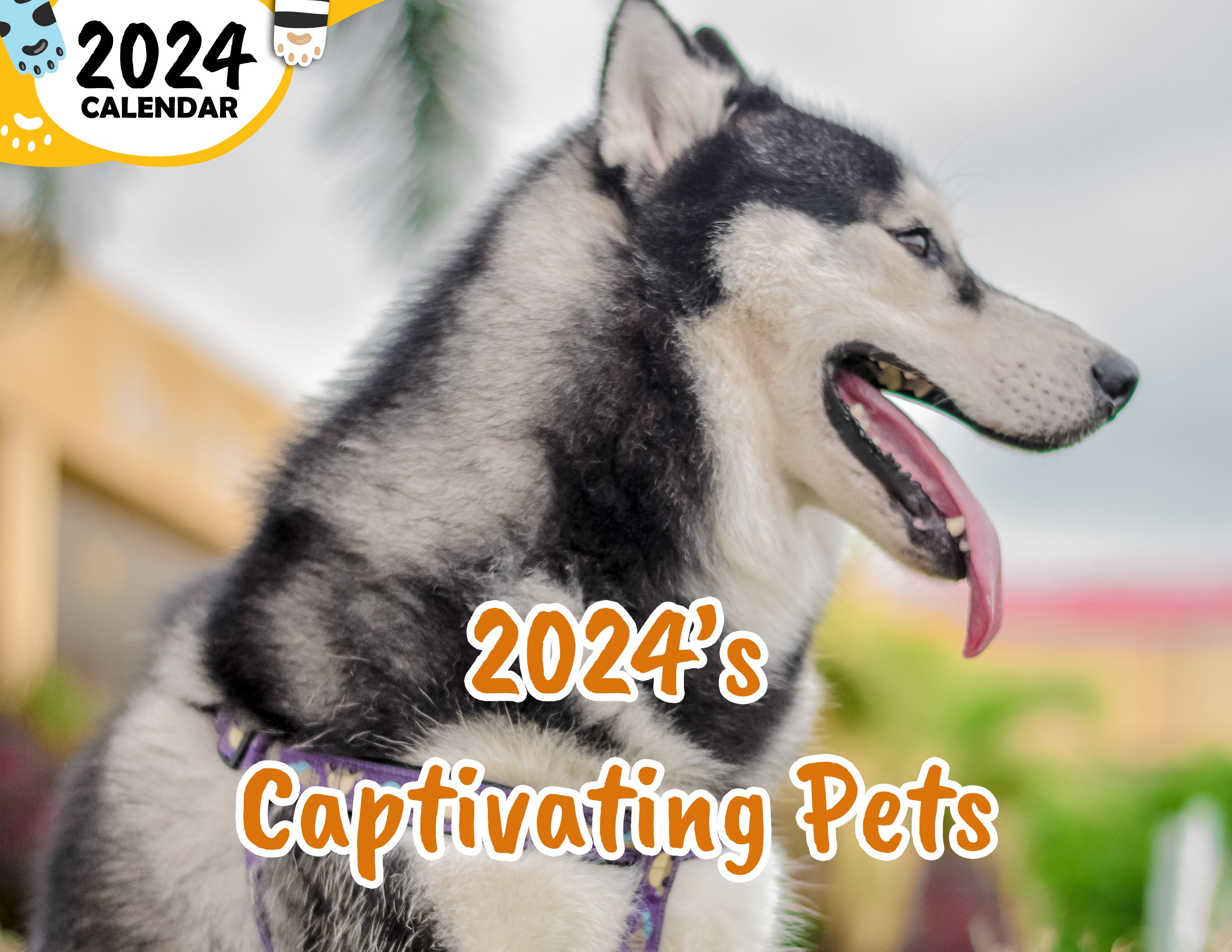 2024's Captivating Pets: 2024 Wall Calendar (Published)