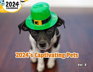 2024's Captivating Pets Volume Eight: 2024 Wall Calendar (Published)