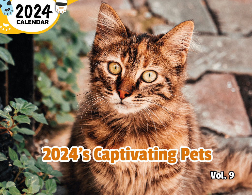 2024's Captivating Pets Volume Nine: 2024 Wall Calendar (Published)