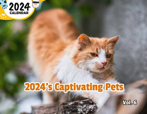 2024's Captivating Pets Volume Six: 2024 Wall Calendar (Published)