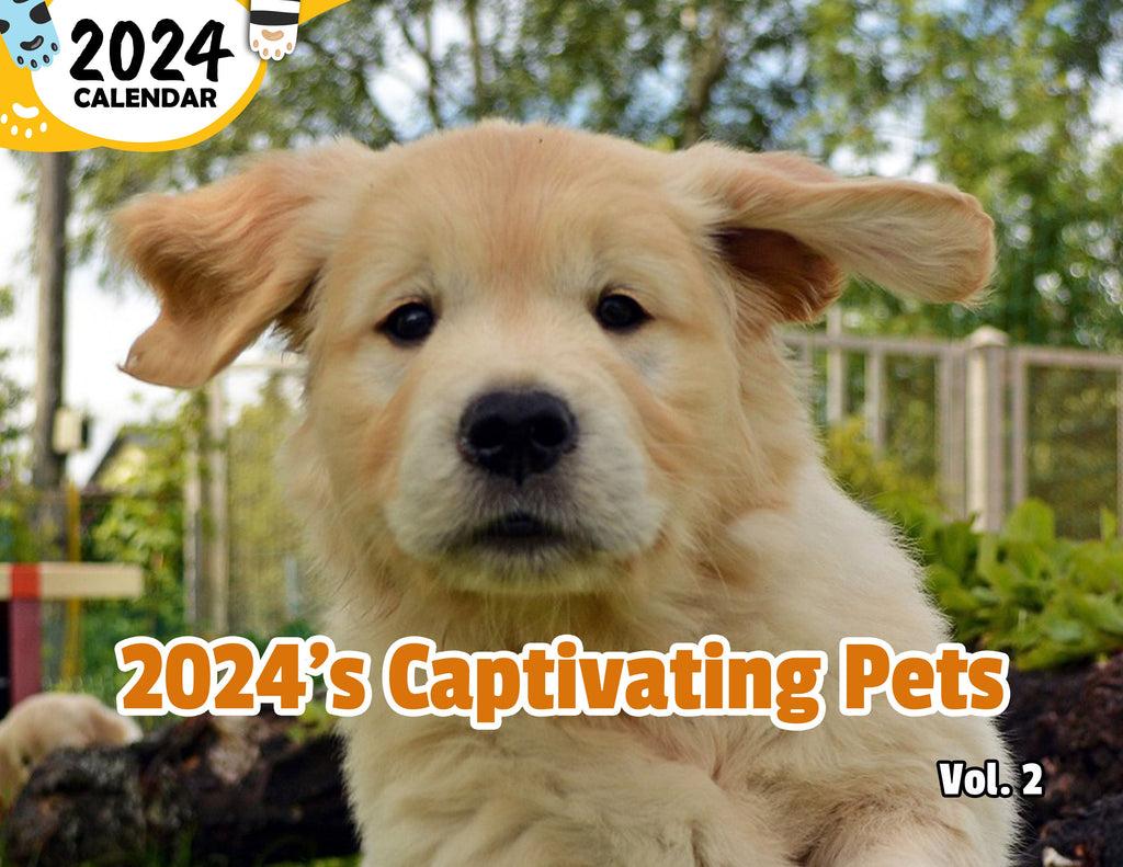 2024's Captivating Pets Volume Two: 2024 Wall Calendar (Published)