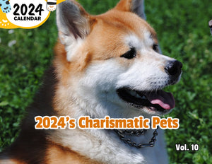 2024's Charismatic Pets Volume Ten: 2024 Wall Calendar (Published)