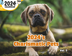 2024's Charismatic Pets Volume Three: 2024 Wall Calendar (Published)