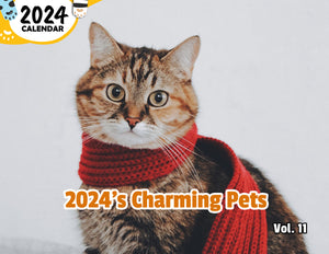 2024's Charming Pets Volume Eleven: 2024 Wall Calendar (Published)