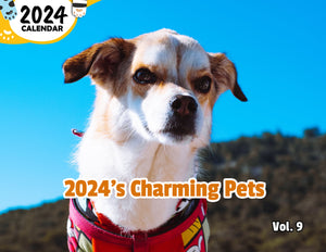 2024's Charming Pets Volume Nine: 2024 Wall Calendar (Published)