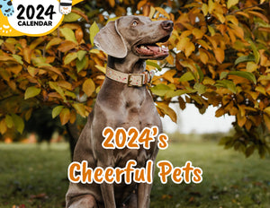 2024's Cheerful Pets: 2024 Wall Calendar (Published)